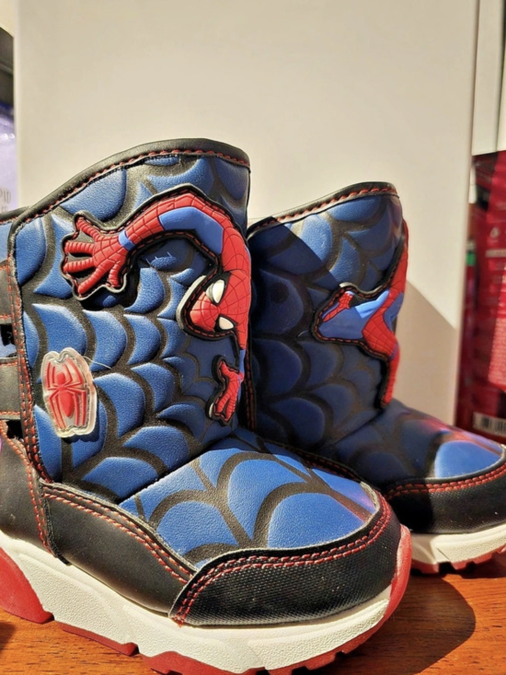 Marvel Spider-Man Kids Boots Blue & Red